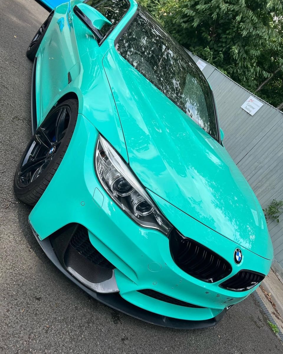 Mint green BMW M4 respray, Triple R Paintworx